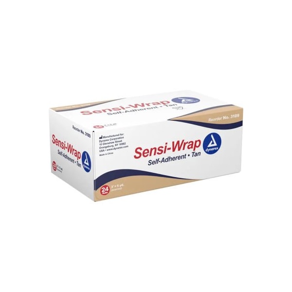 Dynarex Dynarex Sensi Wrap Self Adherent Bandage Rolls W/o Rubber Latex, 1inW x 5 yards, 30 Pcs 3187 - main